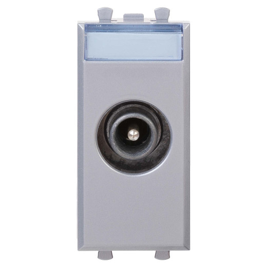 Розетка ТВ проходная, Avanti, закаленная сталь, 1 мод