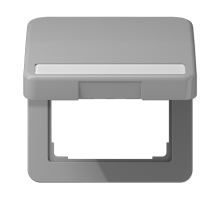 JUNG Крышка ударопрочная откидная с возвратной пружиной и полем для надписи 7×57 мм серая