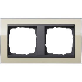Gira Event Clear Песочный/Антрацит Рамка 2-ая