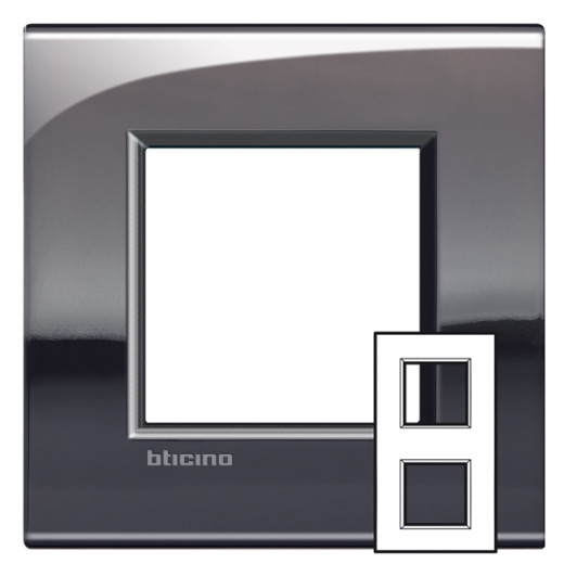 Livinglight рамка 2x2мод.71мм.Олово