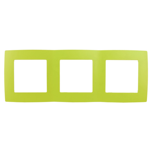 12-5003-26 ЭРА Рамка на 3 поста, Эра12, лайм (15/150/3750)
