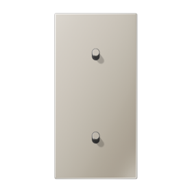 JUNG LS1912 Нержавеющая сталь Центральная плата, 2 поста, для вертикальной установки, тумблеры 1+1,цилиндр; метал. исполнение