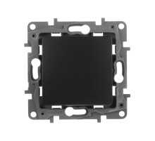 Legrand Etika Антрацит Выключатель 1-клавишный, авт.клеммы, 10AX, 250 В.