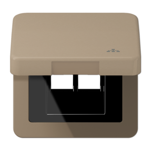 Накладка и крышка для двойных UAE розеток с символом 