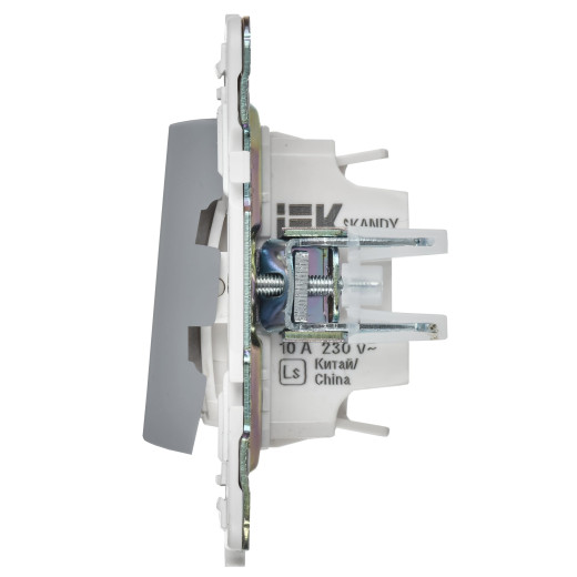 SKANDY Выключ. 2-кл. с инд. отел. 10А SK-V16Gr сер. IEK