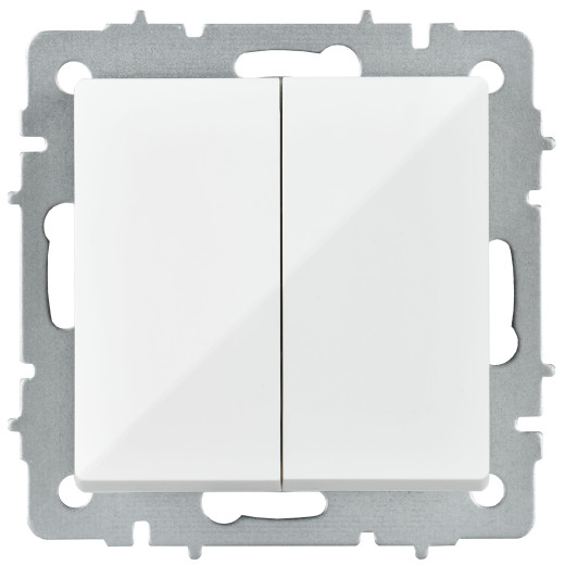 BRITE Выключ. 2-кл. перекр. 10А ВС10-2-3-БрБ бел. IEK