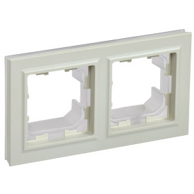 IEK BRITE BASE Бежевый Рамка 2-м IP44 РУ-2-БрКр-44