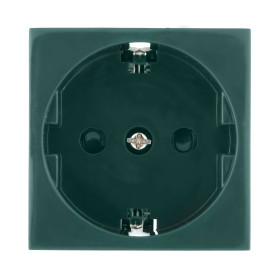 Ecoplast LK45 Розетка с з/к, со шторками (зеленый) ( для выделения 