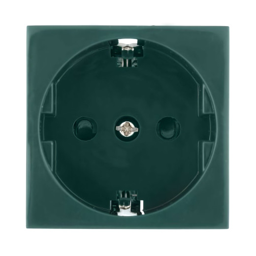 LK45 Розетка с з/к, со шторками (зеленый) ( для выделения 