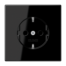 JUNG LS 990 Черная Розетка Schuko 16A, 250V