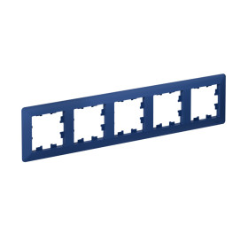 Systeme Electric AtlasDesign Air Аквамарин/дымчатый черный Рамка 5-ая