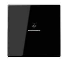 JUNG Двойная клавиша на гостиничный выключатель, комнатный модуль, чёрный