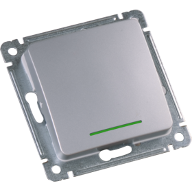 Hegel Мастер внутр Серебро ВС10-462-06 Переключатель 1-клавишный, с индикацией, механизм