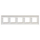 Рамка 5 постов (10 мод.), Avanti, белое облако