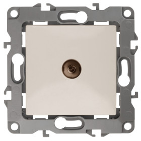ЭРА 12-3101-02 Розетка TV одиночная, IP20, Эра12, слоновая кость (10/100/3200)