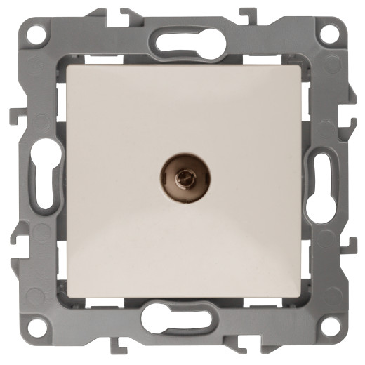 12-3101-02 ЭРА Розетка TV одиночная, IP20, Эра12, слоновая кость (10/100/3200)