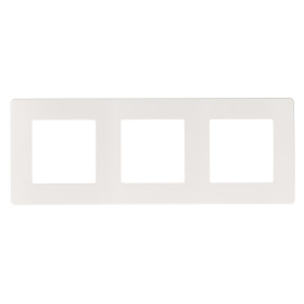 ЭРА Рамка для розеток и выключателей Серия 12 12-5103-01 на 3 поста, Сатин, белый