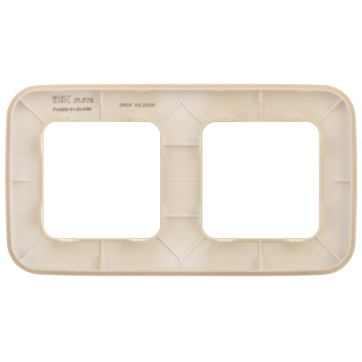 FLITE Рамка 2-мест. РУ-2-А-ФлСл сл IEK