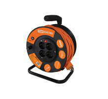 TDM Удлинитель силовой на катушке УКз16-004 (IP44 4 места/50м ПВС 3х1,5)