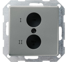 Gira E22 Сталь Аудиорозетка