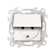Розетка 2К+3 Sсhuko IP44 c крышкой и защитными шторками, белый