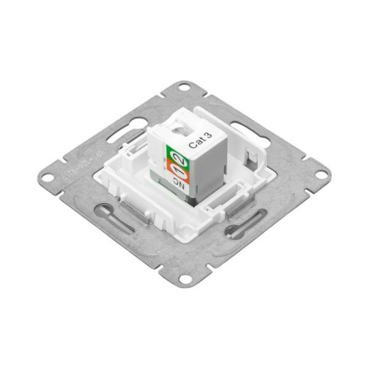 Механизм розетки RJ11, алюминий Эпика EKF