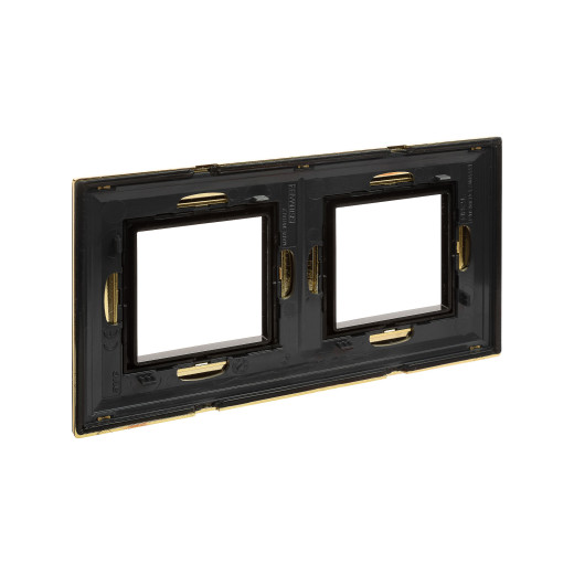 Рамка из металла 2 поста (4 мод.), Avanti, золотая