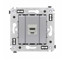 DKC Avanti Компьютерная розетка RJ-45 без шторки в стену, кат.6А одинарная экранированная, 