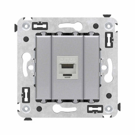 DKC Avanti Компьютерная розетка RJ-45 без шторки в стену, кат.6А одинарная экранированная, 