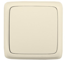 Hegel Альфа наруж Слоновая кость ВА16-113-01 Выключатель 1-клавишный с изол. пластиной