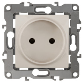 ЭРА Розетка Серия 12 12-2005-02 двойная без заземления 2P 16A-250В IP20 без м.лапок слоновая кость