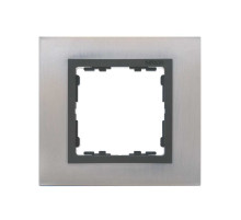 Simon 82 Nature Нерж. сталь/Графит Рамка 1-ая