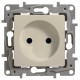 Розетка 2К+З - немецкий стандарт - винтовые зажимы - 16 А - 250 В~ - Etika - слоновая кость