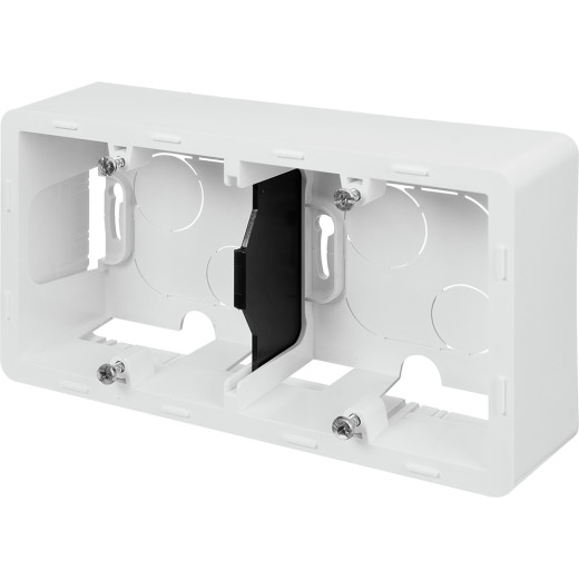 Коробка для накладного монтажа 2 поста - Legrand/Daccord Inspiria - белый
