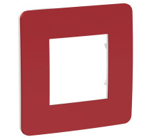 Schneider Electric Unica Studio Красная/Белая Рамка 1-ная
