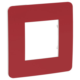 Schneider Electric Unica Studio Красная/Белая Рамка 1-ная