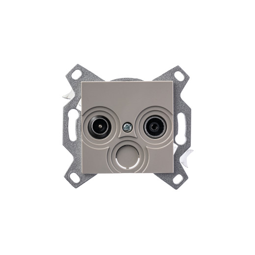 Розетка TV-R ABB Levit оконечная кофе макиато