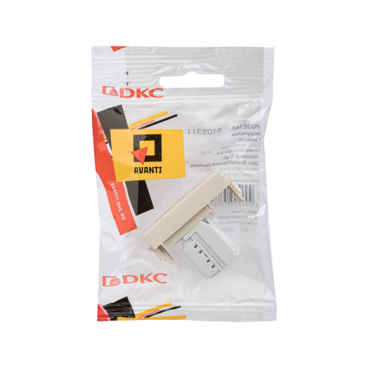 Телефонная розетка RJ-12 модульная, Avanti, ванильная дымка, 1 модуль