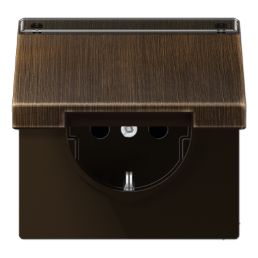 Штепсельная розетка SCHUKO 16A 250V~ с крышкой, защитой от детей