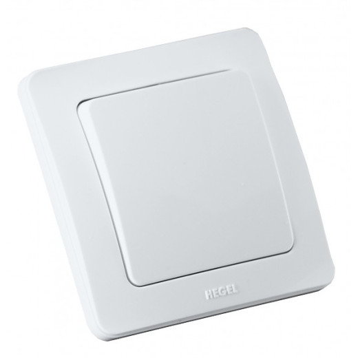 ВС10-361 Переключатель скрытой установки, одноклавишный, цвет белый