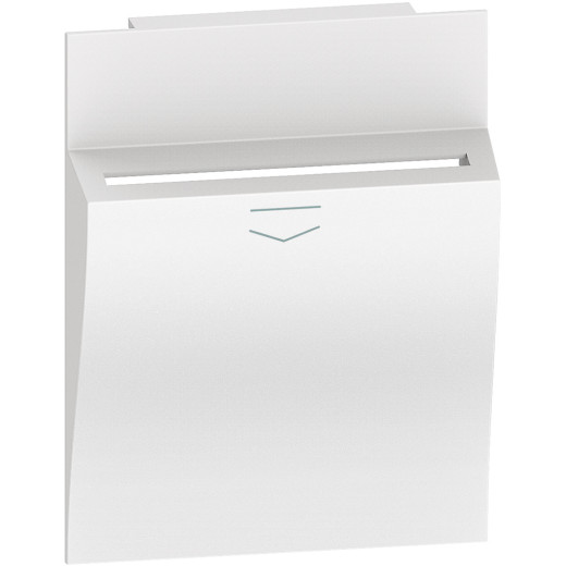 LIVING NOW. Лицевая панель для карточного выключателя 2 модуля.Цвет Белый.