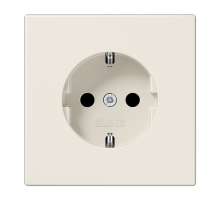 JUNG LS 990 Бежевая Розетка с/з с защитными шторками безвинт. зажим