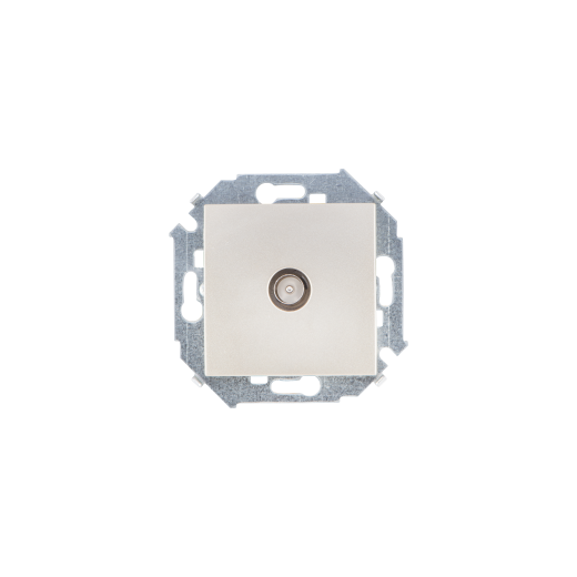 Simon 15 Шампань Розетка TV одиночная, винт.заж.