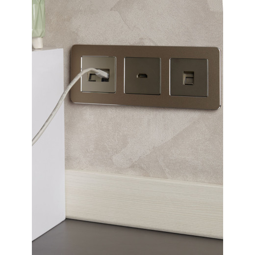 BRITE Роз. комп. 2-ая RJ45 кат.6 РК11-2-БрШ шамп. IEK