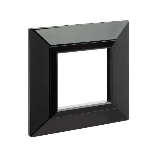 Рамка из металла 1 пост (2 мод.), Avanti, черная