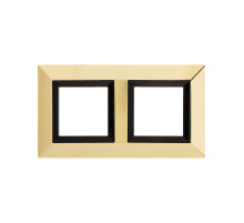 DKC Avanti Рамка из металла, золотая, 2 поста (4 мод.)