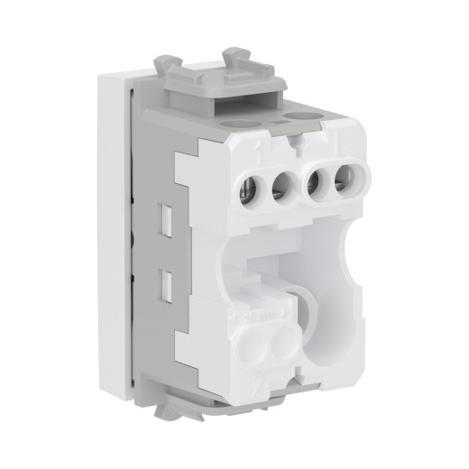 Кнопка модульная, Avanti, белое облако, 1 модуль