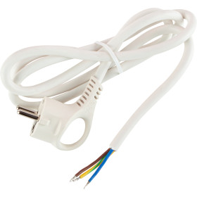 ЭРА Шнур сетевой с вилкой  U-3x1,5-1,5m-W с заземлением 1,5м ПВС 3x1,5мм2 белый