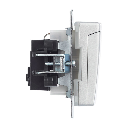 BRITE Роз. с з/к/ш с кр. 16А IP44 РСбш10-3-44-БрА алюм. IEK