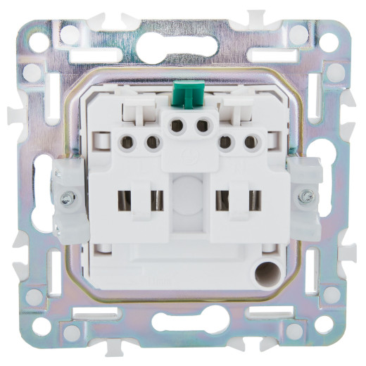 SKANDY Роз. с з/к/ш 16А б/к SK-R06S сереб. IEK